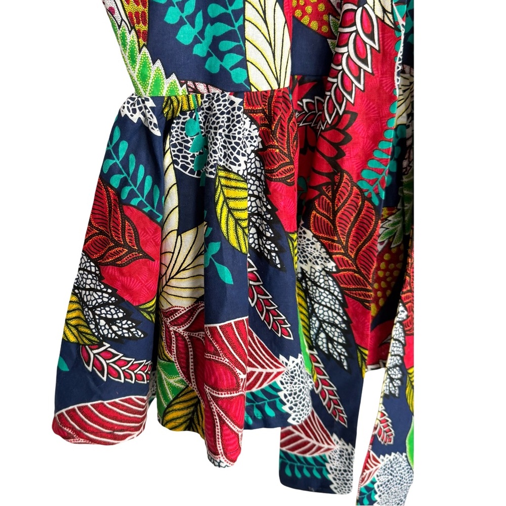 Mae Otti Bibi African Print Puff Sleeve
Peplum Top Blouse Maximalist XXXL NWT - Picture 5 of 9